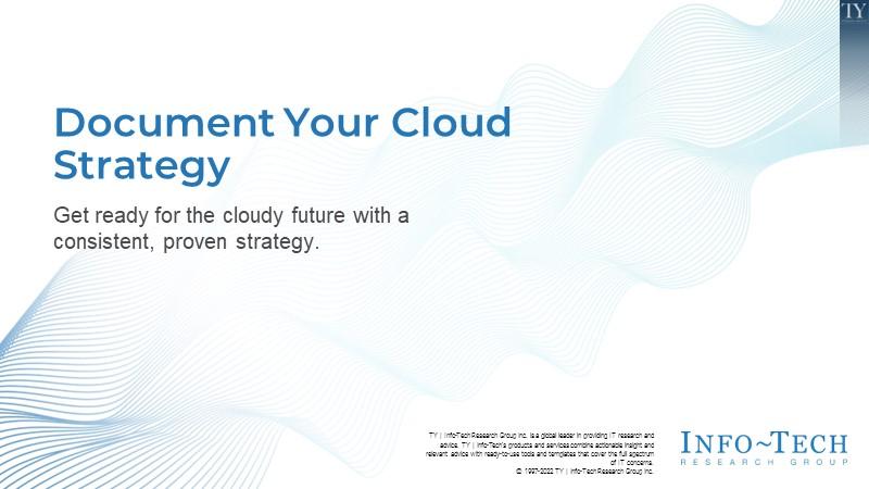Document Your Cloud Strategy