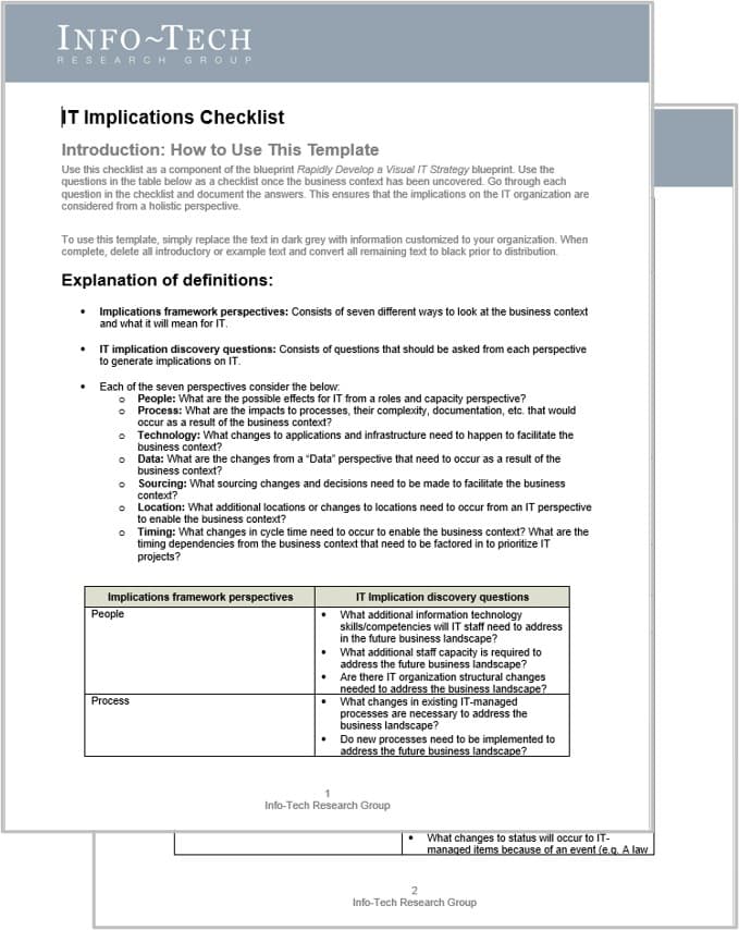 The image contains a screenshot of the Cloud Strategy Document Template.