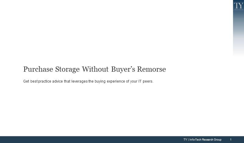Purchase Storage Without Buyer's Remorse