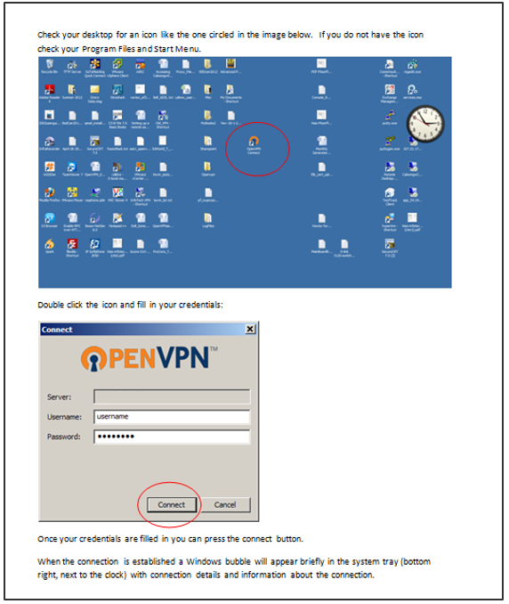 The image is an example of a screen caption tutorial, depicting desktop icons and a password login