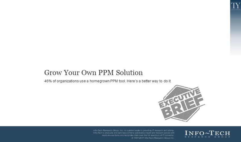 Grow Your Own PPM Solution