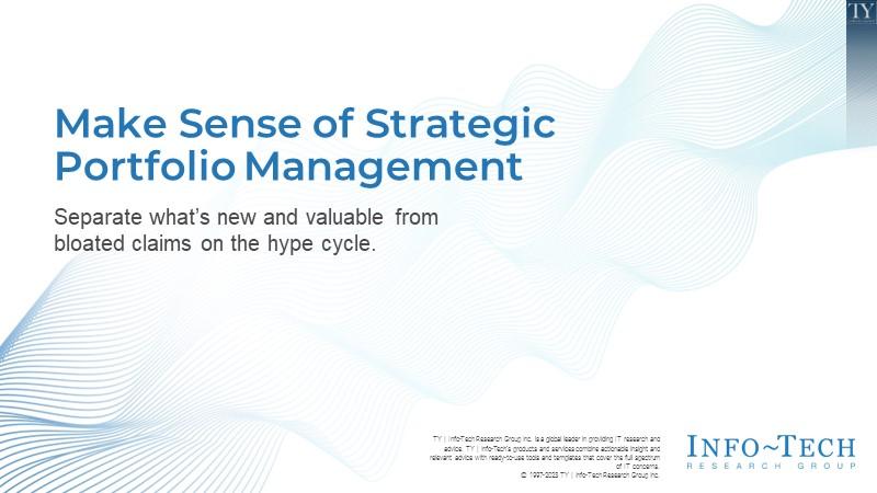 Make Sense of Strategic Portfolio Management
