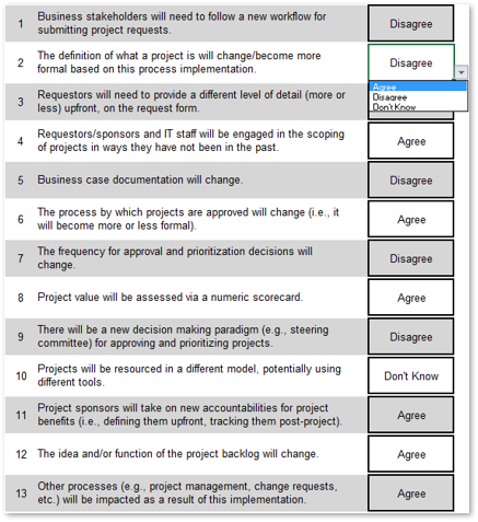 A screenshot of Info-Tech's Intake and Prioritization Impact Analysis Tool, Tab 3 is shown.