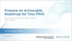 Sample of the PMO Strategic Plan deliverable.