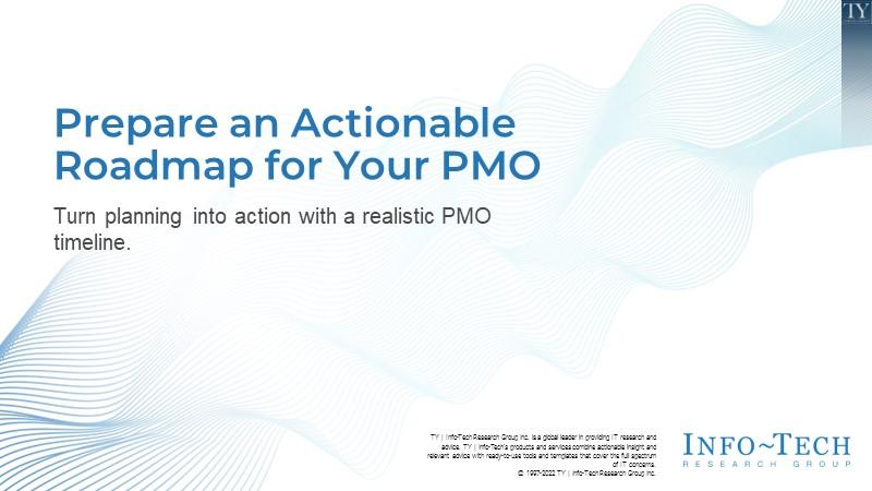 Prepare an Actionable Roadmap for Your PMO