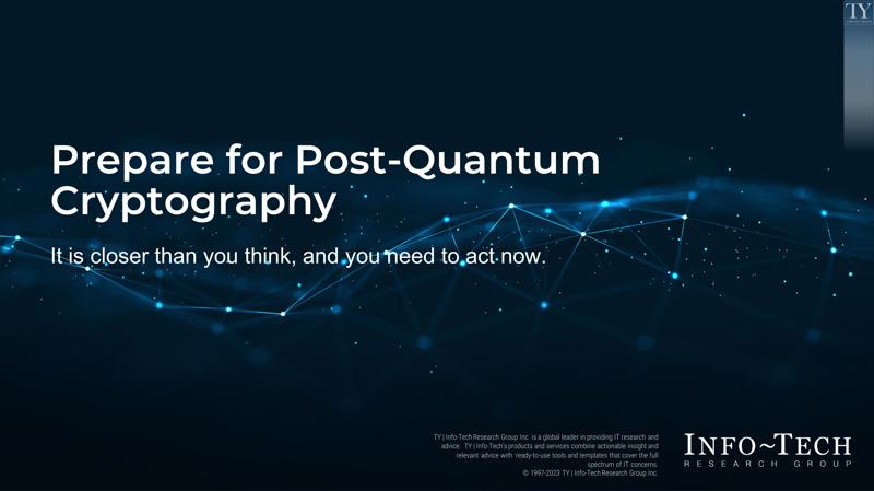 Prepare for Post-Quantum Cryptography