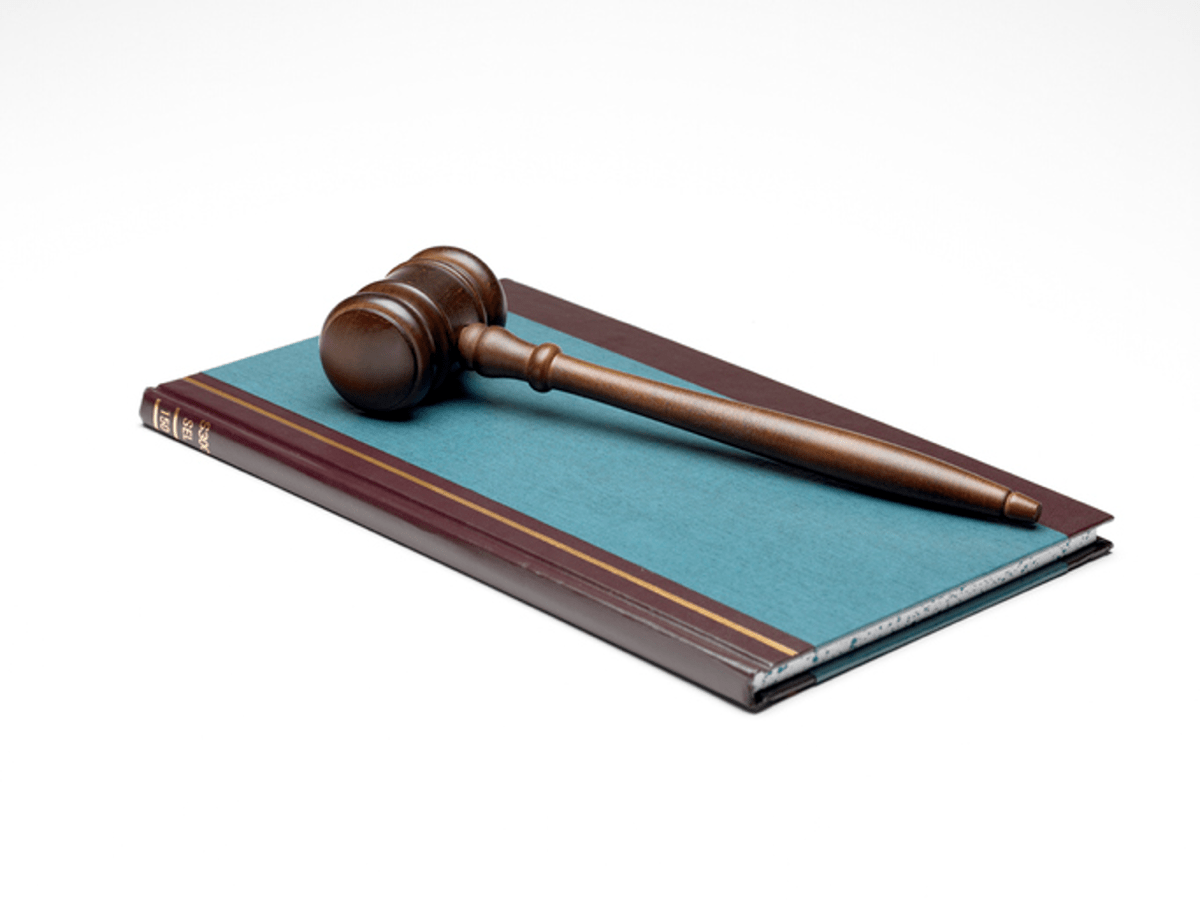 Stock image of a judge's gavel.