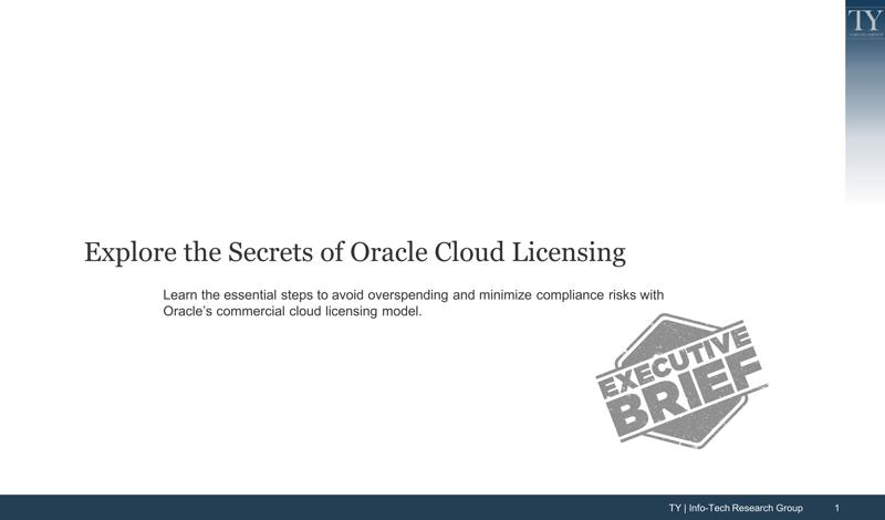 Explore the Secrets of Oracle Cloud Licensing