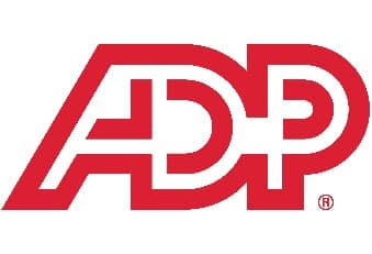 The image contains a logo for ADP.