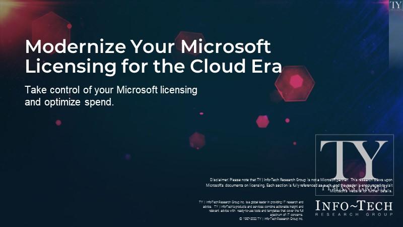 Modernize Your Microsoft Licensing for the Cloud Era