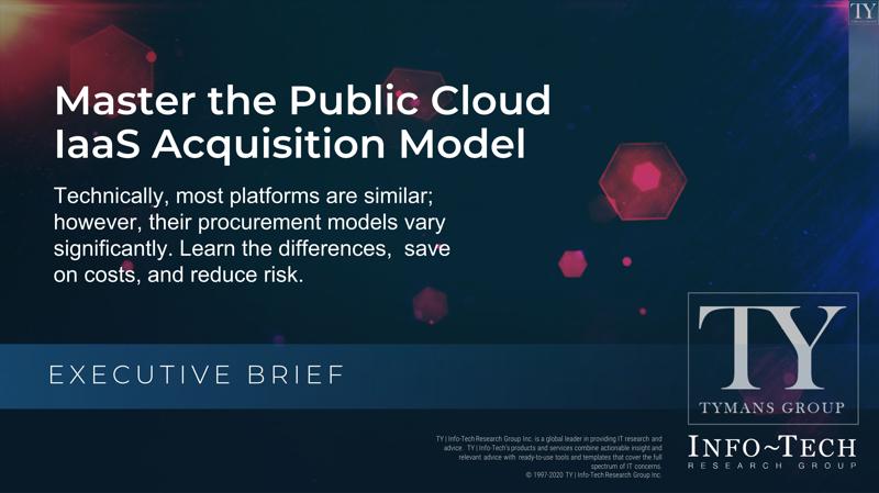 Master the Public Cloud IaaS Acquisition Models