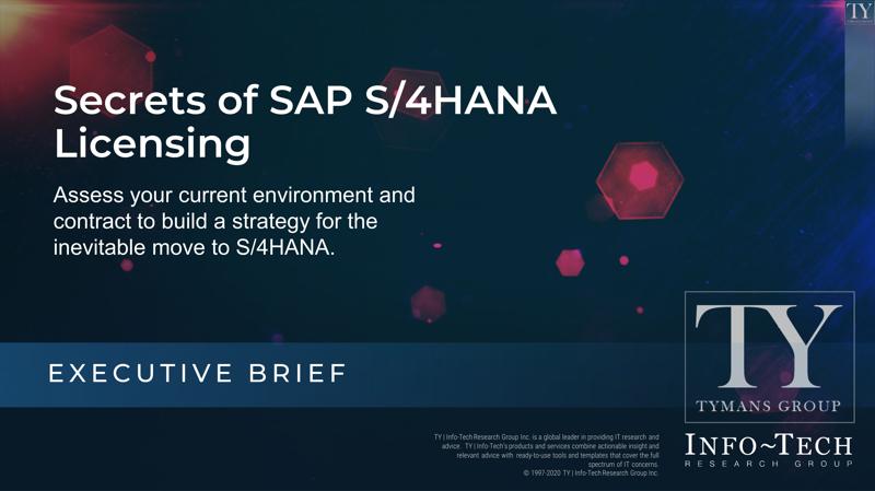Secrets of SAP S-4HANA Licensing